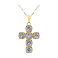 Collier en argent et Tanzanite