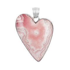 Pendentif en argent et Rhodochrosite (Bali Barong)