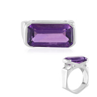Bague en argent et Améthyste de Sibérie (de Melo)