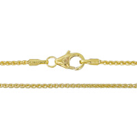 Or jaune 585/1000 - Chaîne maille tressée - 45cm - 2,99 g