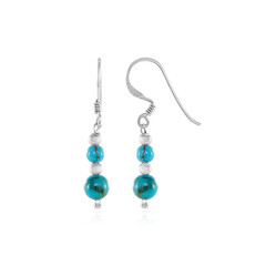 Boucles d'oreilles en argent et Turquoise