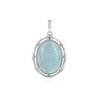 Pendentif en argent et Aigue-marine