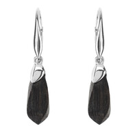 Boucles d'oreilles en argent et Chêne des marais