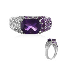 Bague en argent et Améthyste