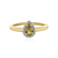 Bague en or et Tanzanite jaune