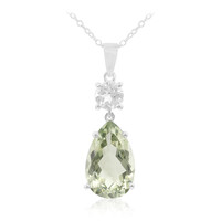 Collier en argent et Améthyste verte
