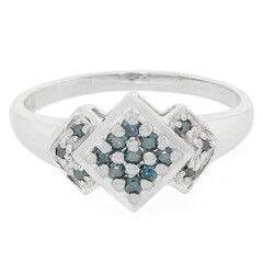 Bague en argent et Diamant fantaisie