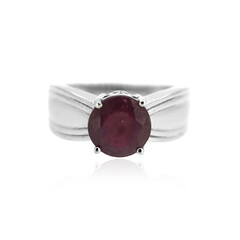 Bague en argent et Rubis