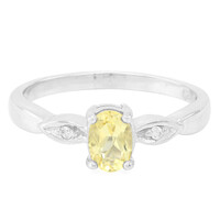 Bague en argent et Béryl jaune
