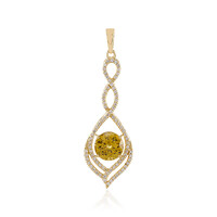 Pendentif en or et Zircon jaune (de Melo)