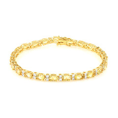Bracelet en argent et Béryl doré