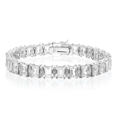 Bracelet en argent et Topaze blanche