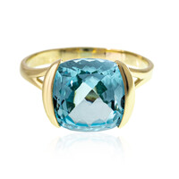 Bague en or et Topaze bleue