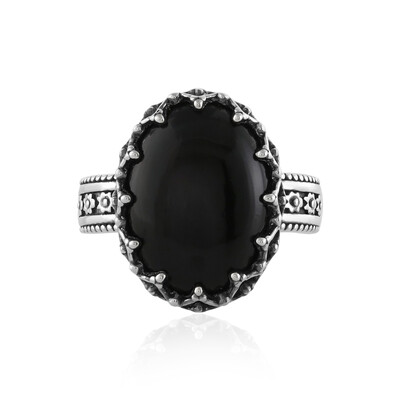 Bague en argent et Onyx noir