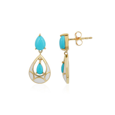 Boucles d'oreilles en argent et Turquoise Sleeping Beauty