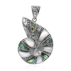 Pendentif en argent et Coquillage d'Abalone (Art of Nature)