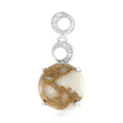 Pendentif en argent et Quartz Dinosaure