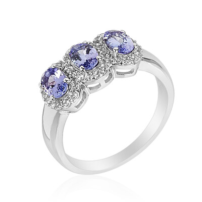 Bague en argent et Tanzanite