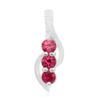 Pendentif en argent et Spinelle rose