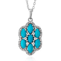 Collier en argent et Turquoise Sleeping Beauty (Faszination Türkis)