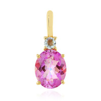Pendentif en argent et Topaze jubilaire