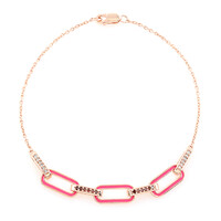 Bracelet en argent et Diamant rouge I4