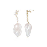 Boucles d'oreilles en or et Perle de culture d'eau douce (de Melo)