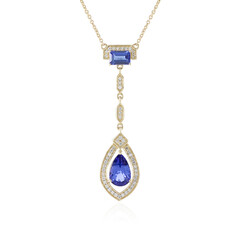 Collier en or et Tanzanite AAA (de Melo)