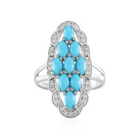Bague en argent et Turquoise Sleeping Beauty (Faszination Türkis)