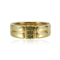Bague en argent et Diamant jaune I1