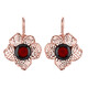 Boucles d'oreilles en argent et Ambre cerise de la Baltique  (dagen)
