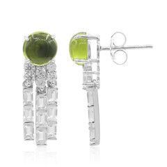 Boucles d'oreilles en argent et Péridot (Remy Rotenier)