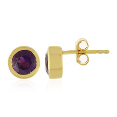 Boucles d'oreilles en argent et Améthyste de Zambie