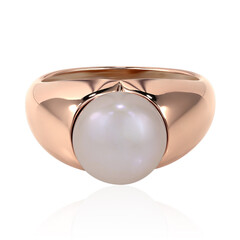 Bague en argent et Perle de culture d'eau douce (TPC)