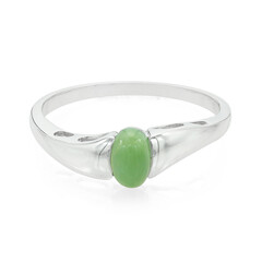 Bague en argent et Chrysoprase impériale
