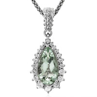 Collier en argent et Améthyste verte (Dallas Prince Designs)