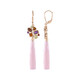 Boucles d'oreilles en argent et Calcédoine lavande (KM by Juwelo)