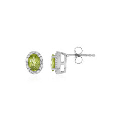 Boucles d'oreilles en argent et Péridot