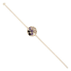 Bracelet en argent et Améthyste