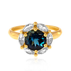 Bague en or et Indicolite du Brésil (de Melo)