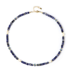 Collier en argent et Perle blanche de culture d'eau douce (Riya)