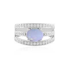 Bague en argent et Opale d'Australie