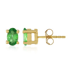 Boucles d'oreilles en argent et Tsavorite de Tanzanie
