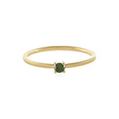 Bague en or et Diamant vert