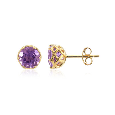 Boucles d'oreilles en argent et Améthyste