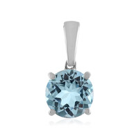 Pendentif en argent et Topaze bleu ciel