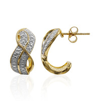 Boucles d'oreilles en argent et Diamant PK (I)
