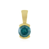 Pendentif en or et Diamant bleu I3