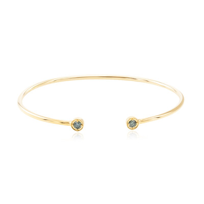 Bracelet en argent et Diamant VS1 bleu