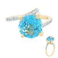Bague en or et Topaze de Marambaia (PHANTASIA)